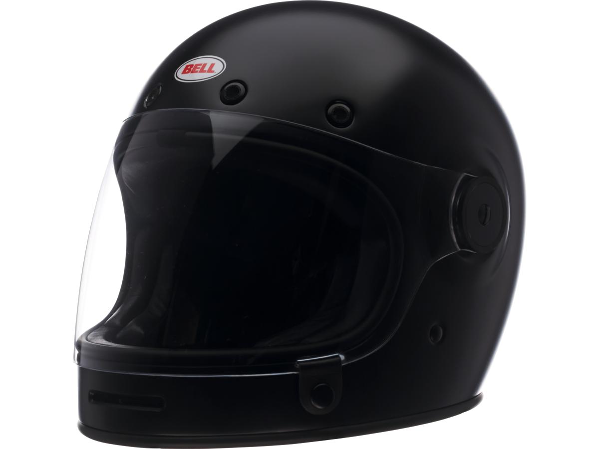 Bell Bullitt Retro Full Face Helmet Flat Black - FREE UK Shipping, FREE 365 Day Returns | Moto Central