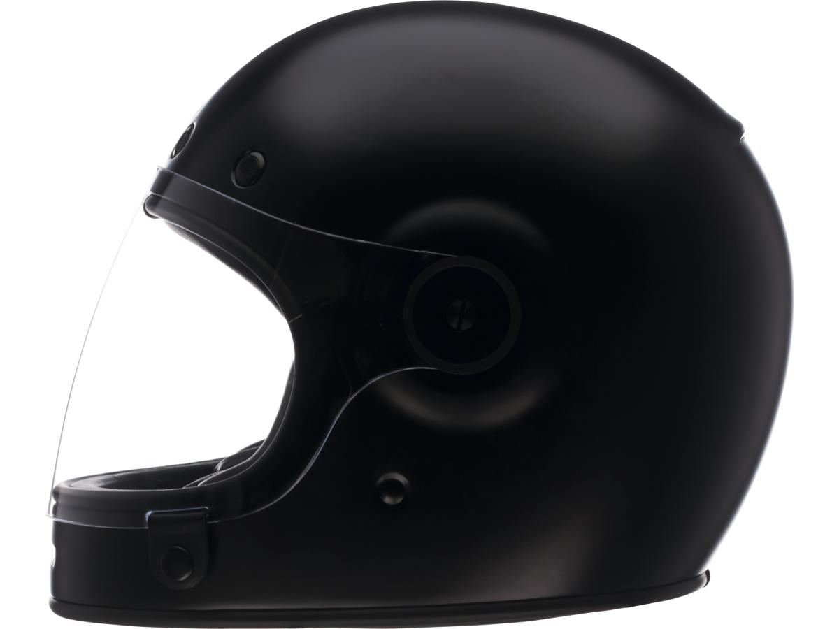 Bell Bullitt Retro Full Face Helmet Flat Black - FREE UK Shipping, FREE 365 Day Returns | Moto Central