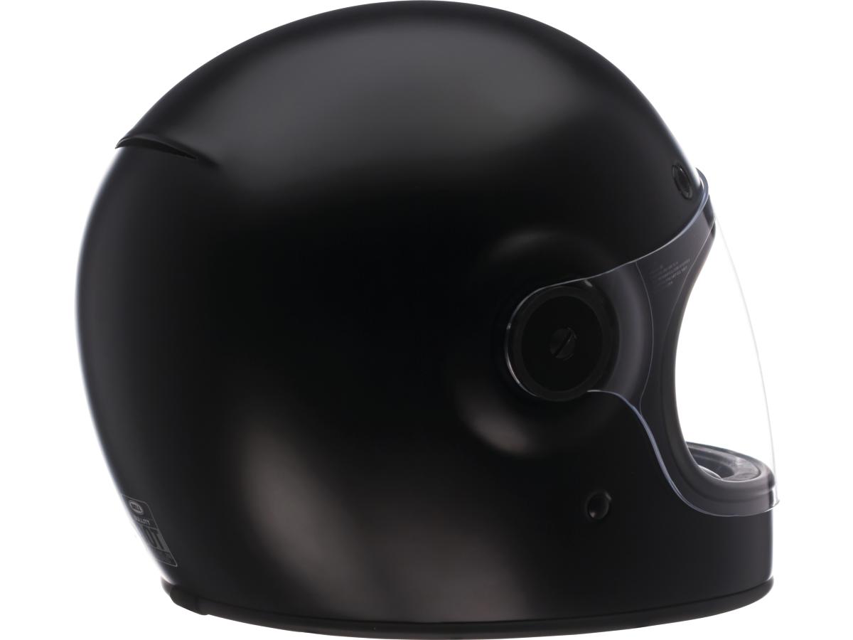 Bell Bullitt Retro Full Face Helmet Flat Black - FREE UK Shipping, FREE 365 Day Returns | Moto Central