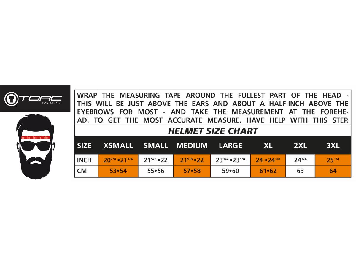 Torc T-50 ECE Retro Jet Helmet Full Tree