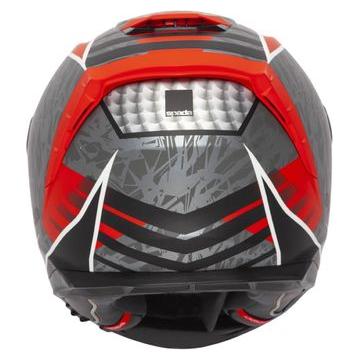 Spada SP1 Raptor Full Face Helmet Matt Red / Grey - FREE UK Shipping, FREE 365 Day Returns | Moto Central