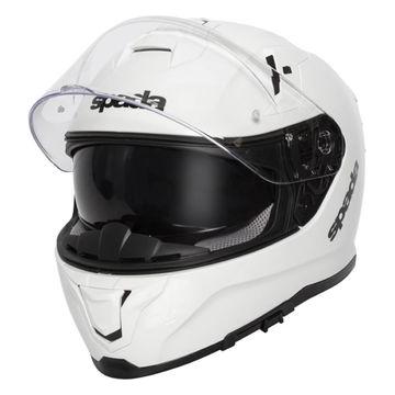 Spada SP1 Full Face Helmet White - FREE UK Shipping, FREE 365 Day Returns | Moto Central