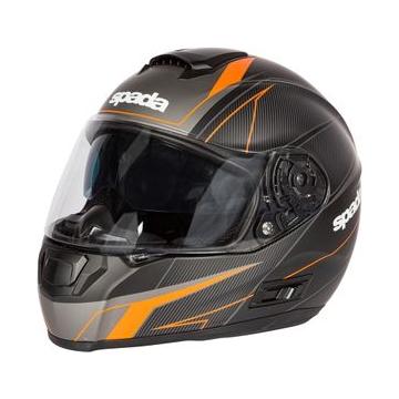 Spada SP16 Linear Full Face Helmet Matt Black / Orange / Silver