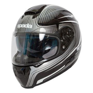 Spada SP16 Monarch Full Face Helmet Black / Silver / White