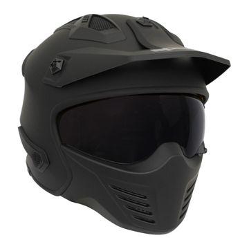 Spada Storm Open Face Helmet Matt Black - FREE UK Shipping, FREE 365 Day Returns | Moto Central