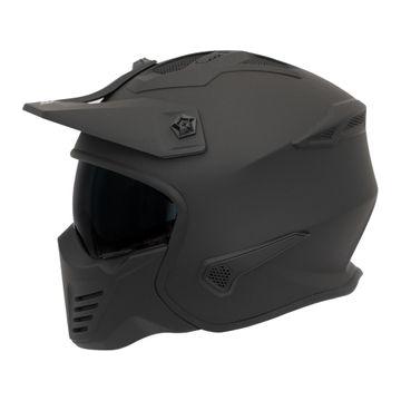 Spada Storm Open Face Helmet Matt Black - FREE UK Shipping, FREE 365 Day Returns | Moto Central