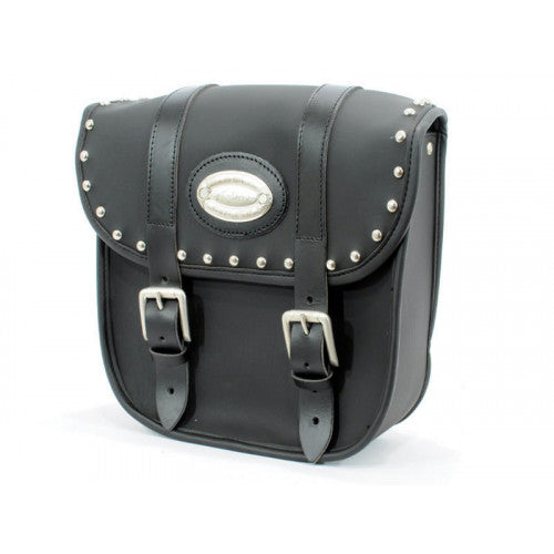 Longride Studded Iparex Saddlebags Black - 16 Liters - FREE UK Shipping, FREE 365 Day Returns | Moto Central