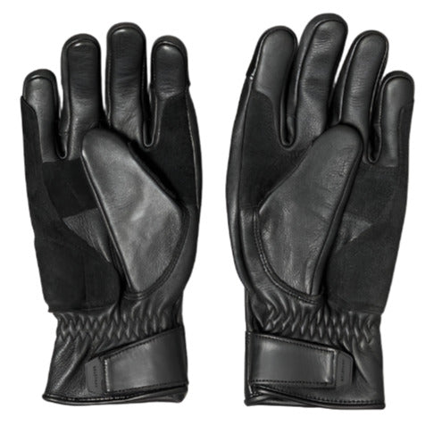 Belstaff Clinch Leather Gloves Black - FREE UK Shipping, FREE 365 Day Returns | Moto Central