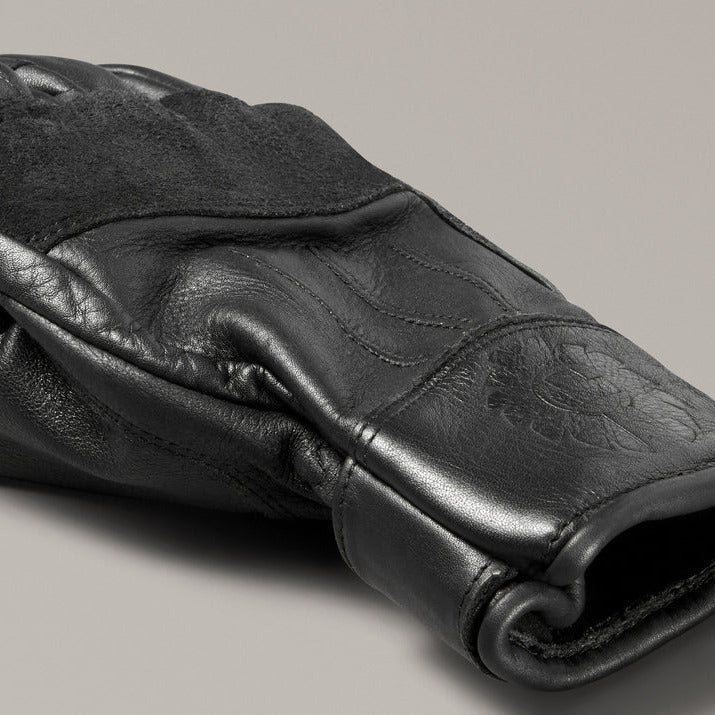 Belstaff Clinch Leather Gloves Black - FREE UK Shipping, FREE 365 Day Returns | Moto Central