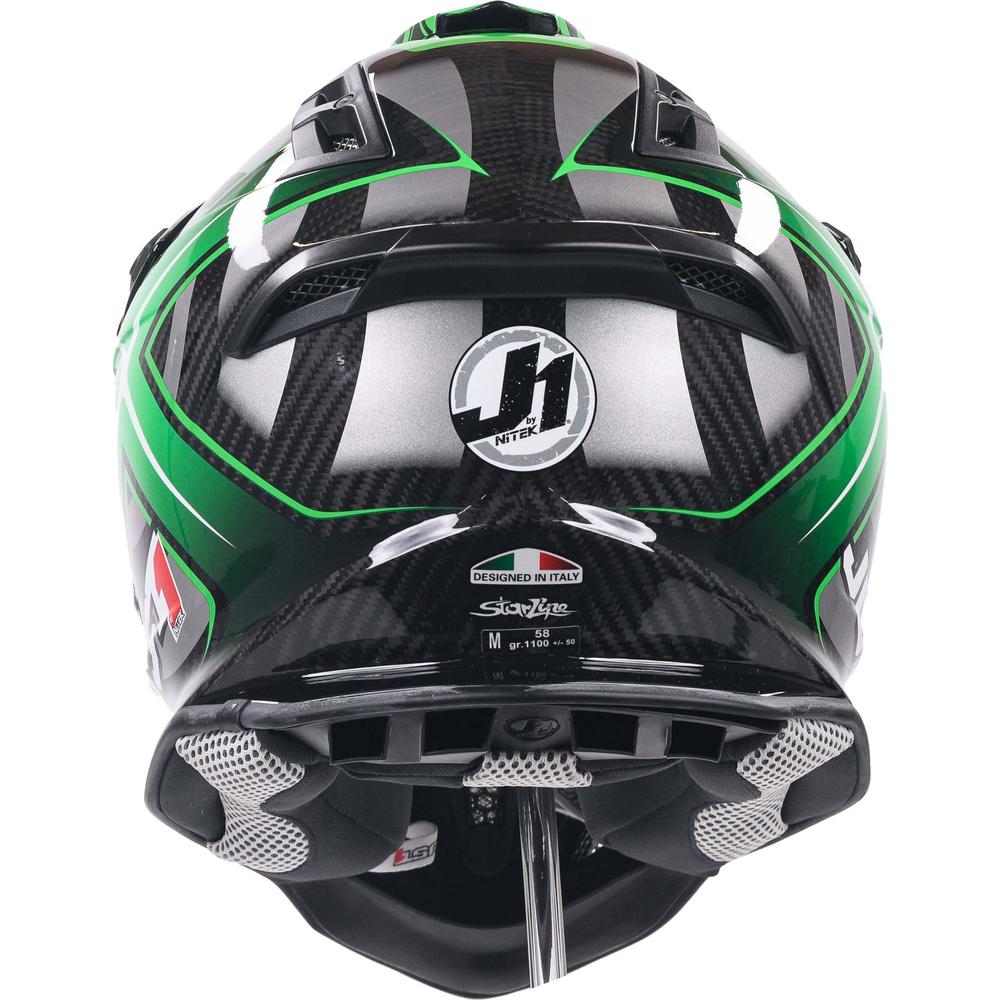 Just1 J12 Carbon MX Helmet Mister X Carbon Green