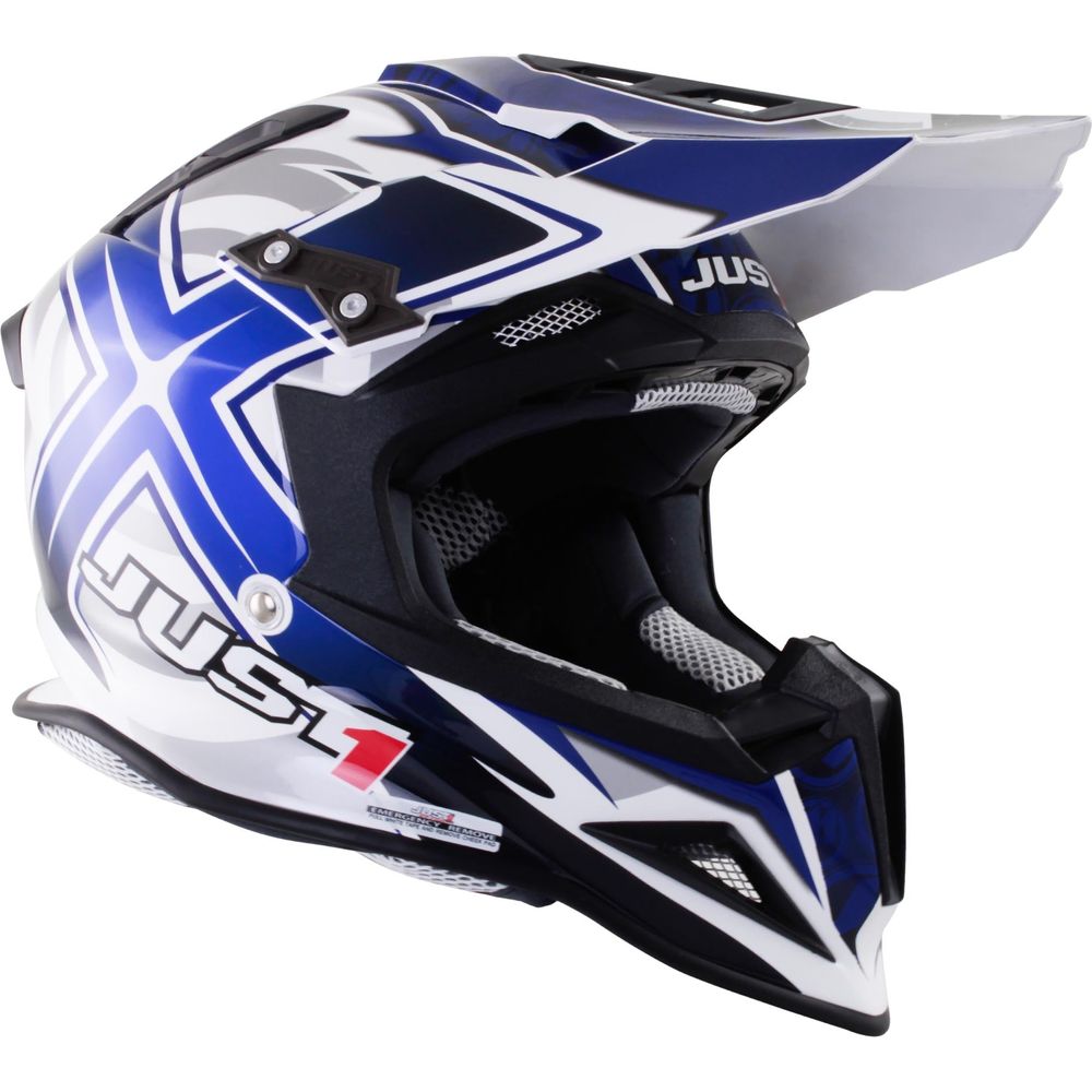 Just1 J12 Carbon MX Helmet Mister X Blue