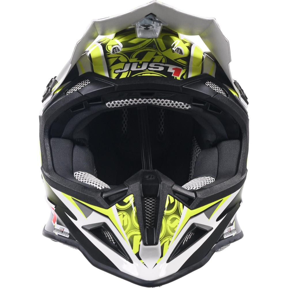 Just1 J12 Carbon MX Helmet Mister X Yellow