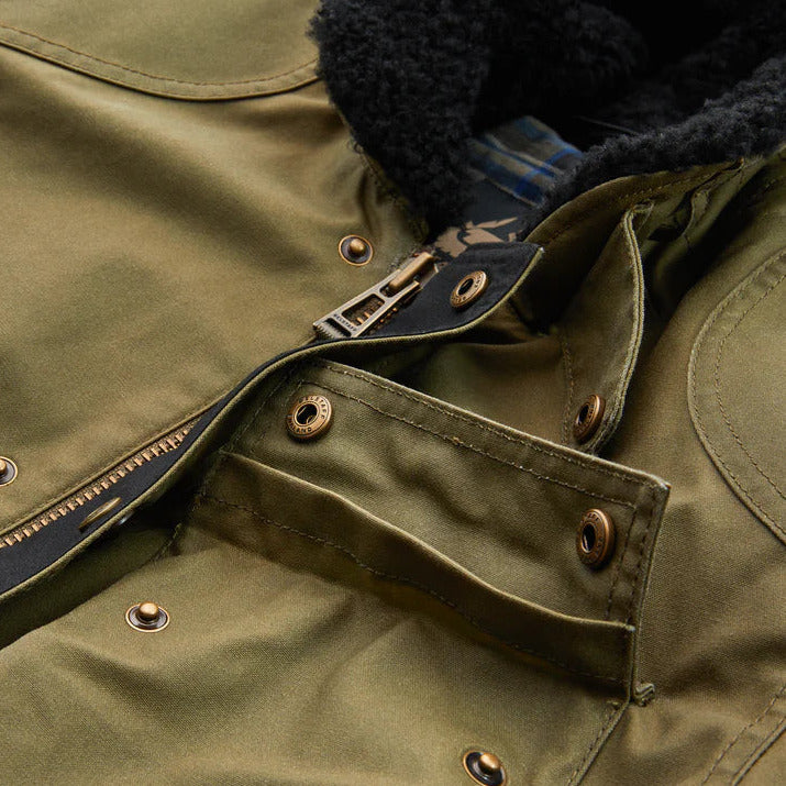 Belstaff Convoy Waxed Cotton Jacket Olive