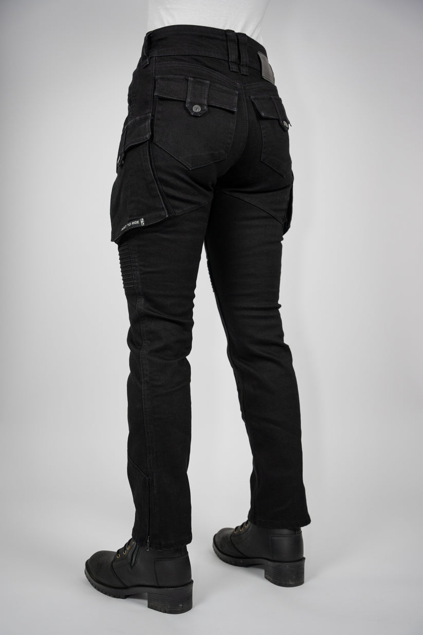 Bull-it Coyote Ladies Easy Fit Denim Jeans Black - FREE UK Shipping, FREE 365 Day Returns | Moto Central