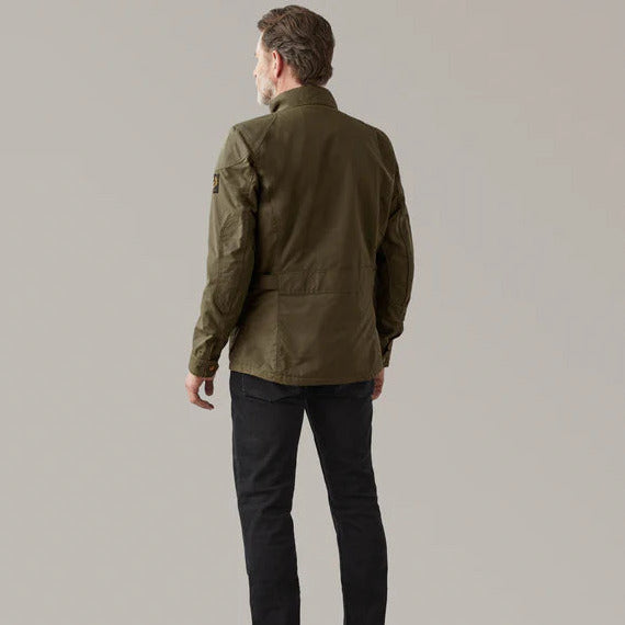 Belstaff Crosby Technical Waxed Cotton Jacket Forest Green