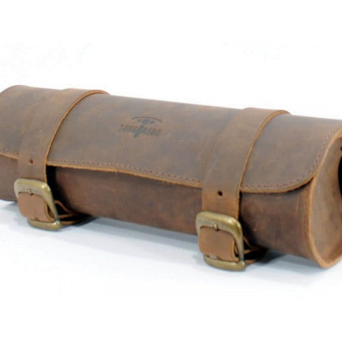 Longride Leather Tool Roll Bag Brown - 2.8 Liters - FREE UK Shipping, FREE 365 Day Returns | Moto Central