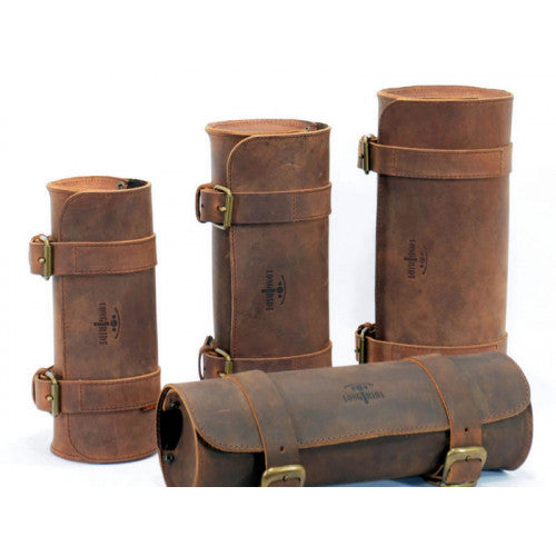 Longride Leather Tool Roll Bag Brown - 2.8 Liters - FREE UK Shipping, FREE 365 Day Returns | Moto Central