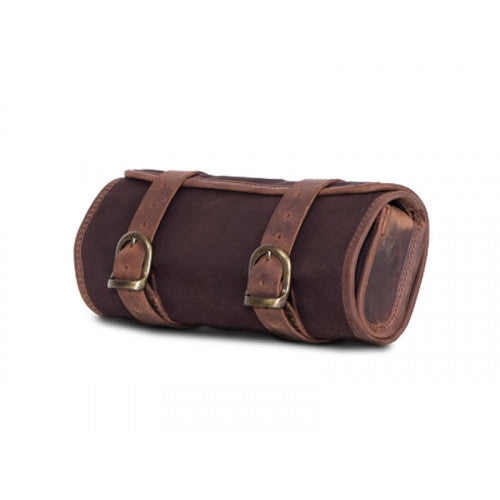 Longride Waxed Canvas Tool Roll Bag Brown - 1.5 Liters - FREE UK Shipping, FREE 365 Day Returns | Moto Central