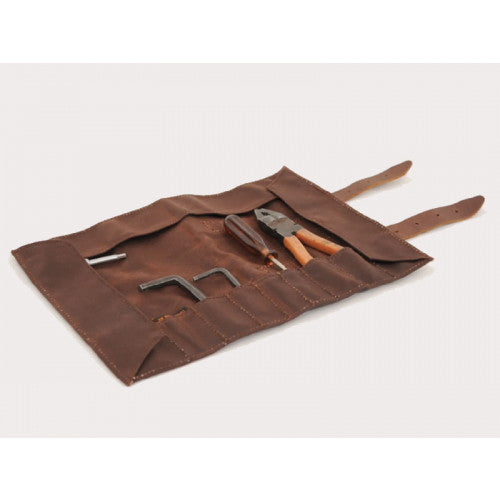 Longride Waxed Canvas Tool Roll Bag Brown - 0.5 Liters - FREE UK Shipping, FREE 365 Day Returns | Moto Central