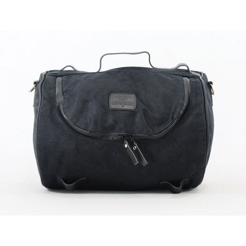 Longride Waxed Canvas Roll Bag Black - 23.3 Liters - FREE UK Shipping, FREE 365 Day Returns | Moto Central