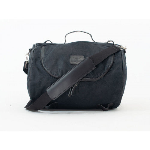 Longride Waxed Canvas Roll Bag Black - 23.3 Liters - FREE UK Shipping, FREE 365 Day Returns | Moto Central