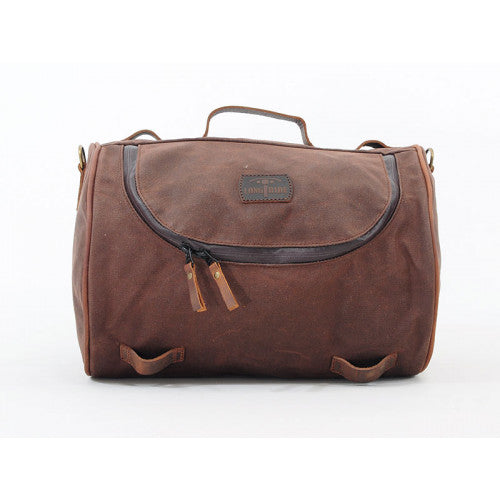 Longride Waxed Canvas Roll Bag Brown - 23.3 Liters - FREE UK Shipping, FREE 365 Day Returns | Moto Central