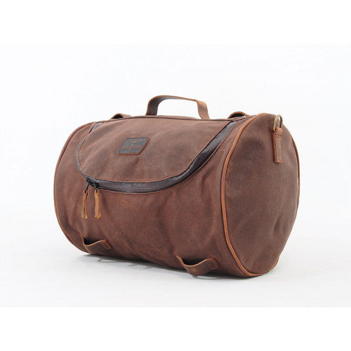 Longride Waxed Canvas Roll Bag Brown - 23.3 Liters - FREE UK Shipping, FREE 365 Day Returns | Moto Central