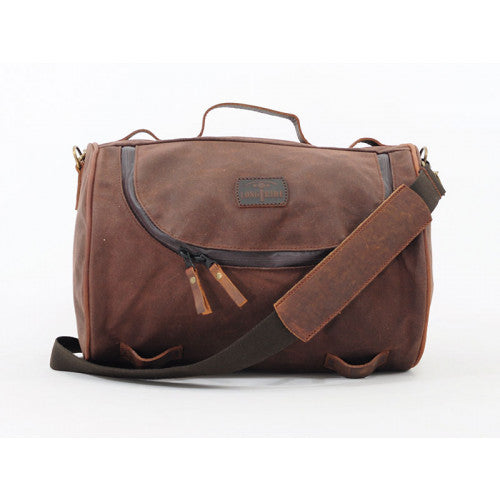 Longride Waxed Canvas Roll Bag Brown - 23.3 Liters - FREE UK Shipping, FREE 365 Day Returns | Moto Central