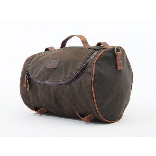 Longride Waxed Canvas Roll Bag Khaki - 23.3 Liters - FREE UK Shipping, FREE 365 Day Returns | Moto Central