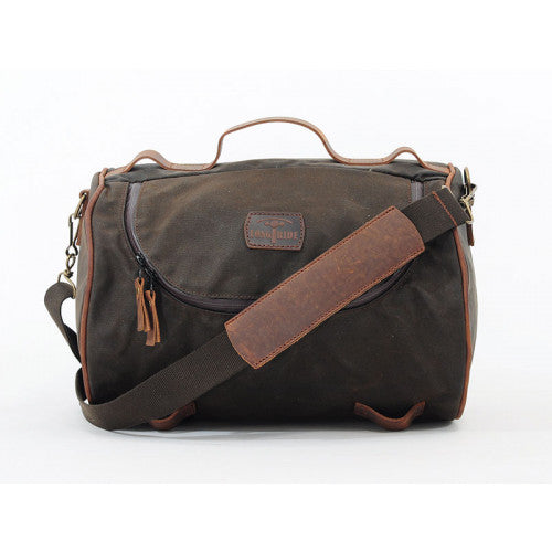 Longride Waxed Canvas Roll Bag Khaki - 23.3 Liters - FREE UK Shipping, FREE 365 Day Returns | Moto Central