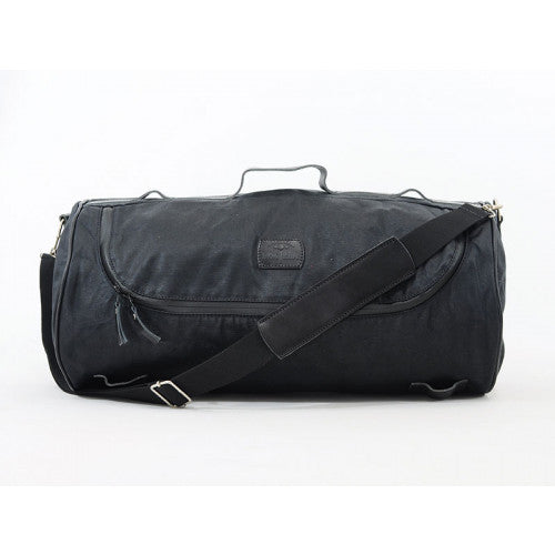 Longride Waxed Canvas Roll Bag Black - 32.5 Liters - FREE UK Shipping, FREE 365 Day Returns | Moto Central