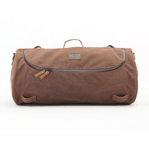 Longride Waxed Canvas Roll Bag Brown - 32.5 Liters - FREE UK Shipping, FREE 365 Day Returns | Moto Central