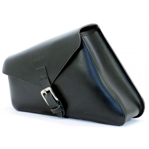 Longride Leather Swing Arm Bag Black CUS282 - 5.8 Liters - FREE UK Shipping, FREE 365 Day Returns | Moto Central