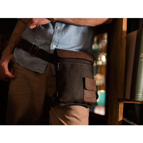 Longride Waxed Canvas Leg Bag Khaki - 0.9 Liters