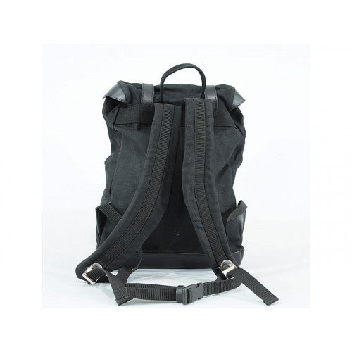 Longride Waxed Canvas Backpack Black - 13 Liters