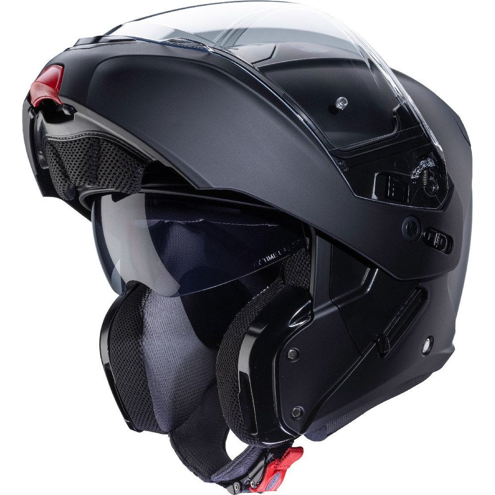 Caberg Horus Plain Flip-Up Helmet Matt Black  - FREE UK Shipping, FREE 365 Day Returns | Moto Central