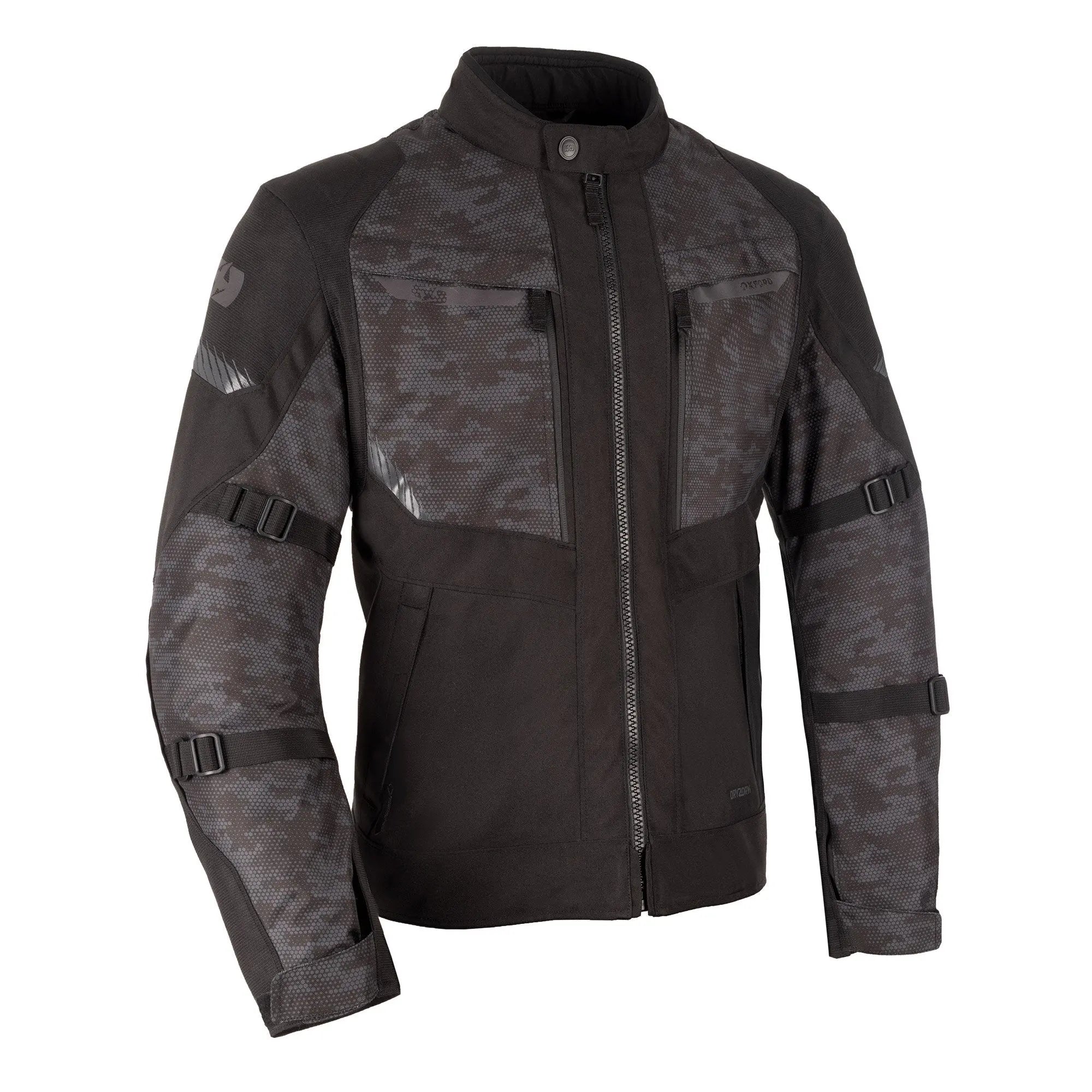 Oxford Toronto 1.0 D2D Textile Jacket Black / Camo  - FREE UK Shipping, FREE 365 Day Returns | Moto Central