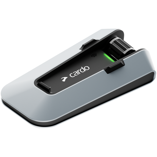 Cardo Packtalk Custom Single Bluetooth Intercom System Silver