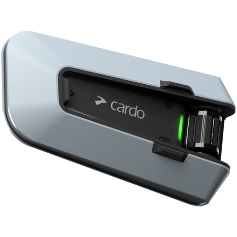 Cardo Packtalk Custom Single Bluetooth Intercom System Silver