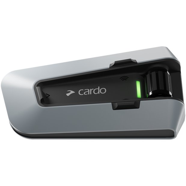 Cardo Packtalk Custom Single Bluetooth Intercom System Silver