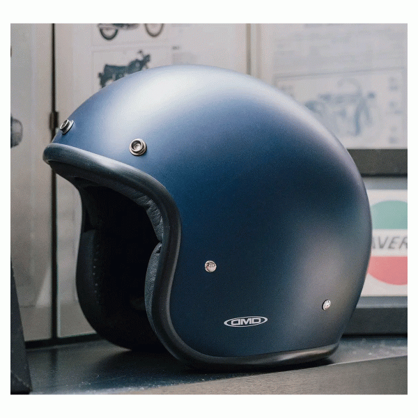 DMD Retro Jet Matt Deep Blue FREE UK Delivery, FREE 365 Day Returns | Moto Central