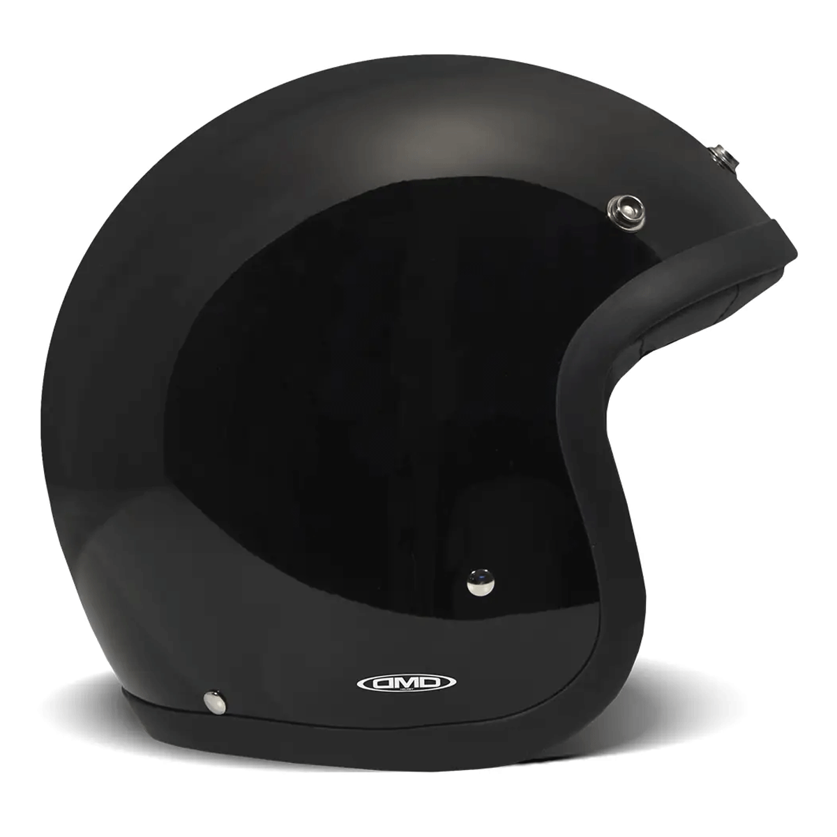 DMD Retro Jet Solid Black FREE UK Delivery, FREE 365 Day Returns | Moto Central