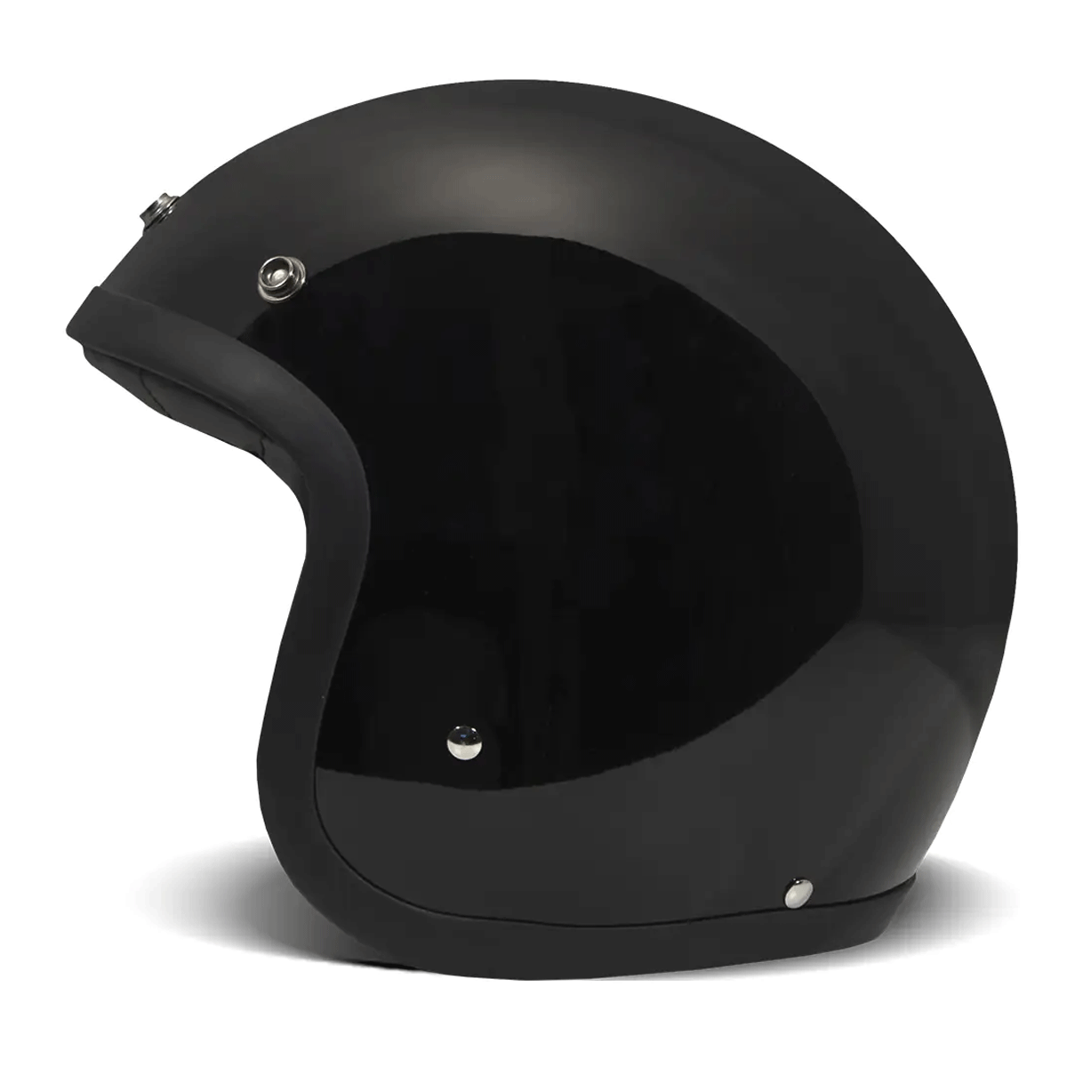 DMD Retro Jet Solid Black FREE UK Delivery, FREE 365 Day Returns | Moto Central