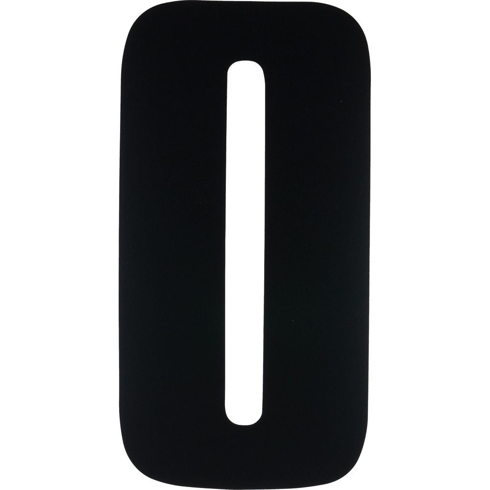 Bike It Race Numbers #0 Decal Black