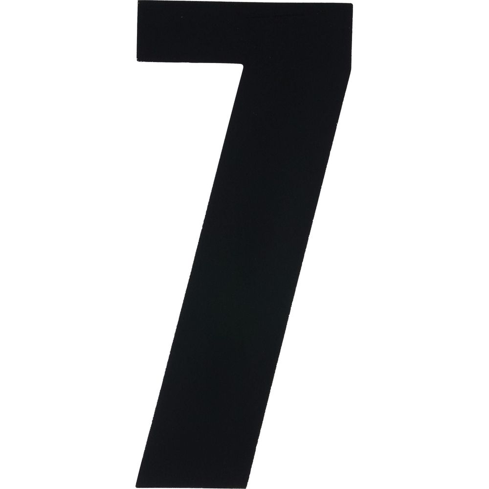 Bike It Race Numbers #7 Decal Black