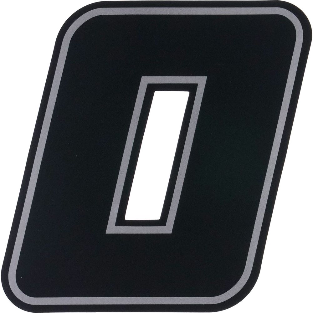 Bike It Deluxe Race Numbers #0 Decal Black