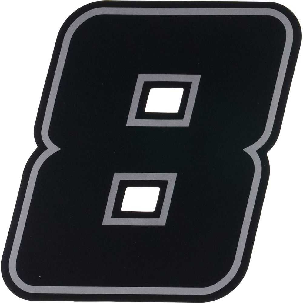 Bike It Deluxe Race Numbers #8 Decal Black