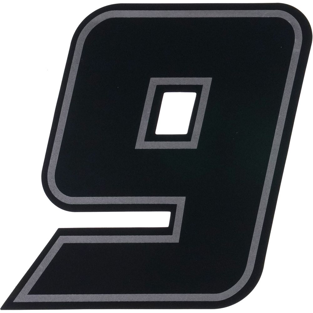 Bike It Deluxe Race Numbers #9 Decal Black