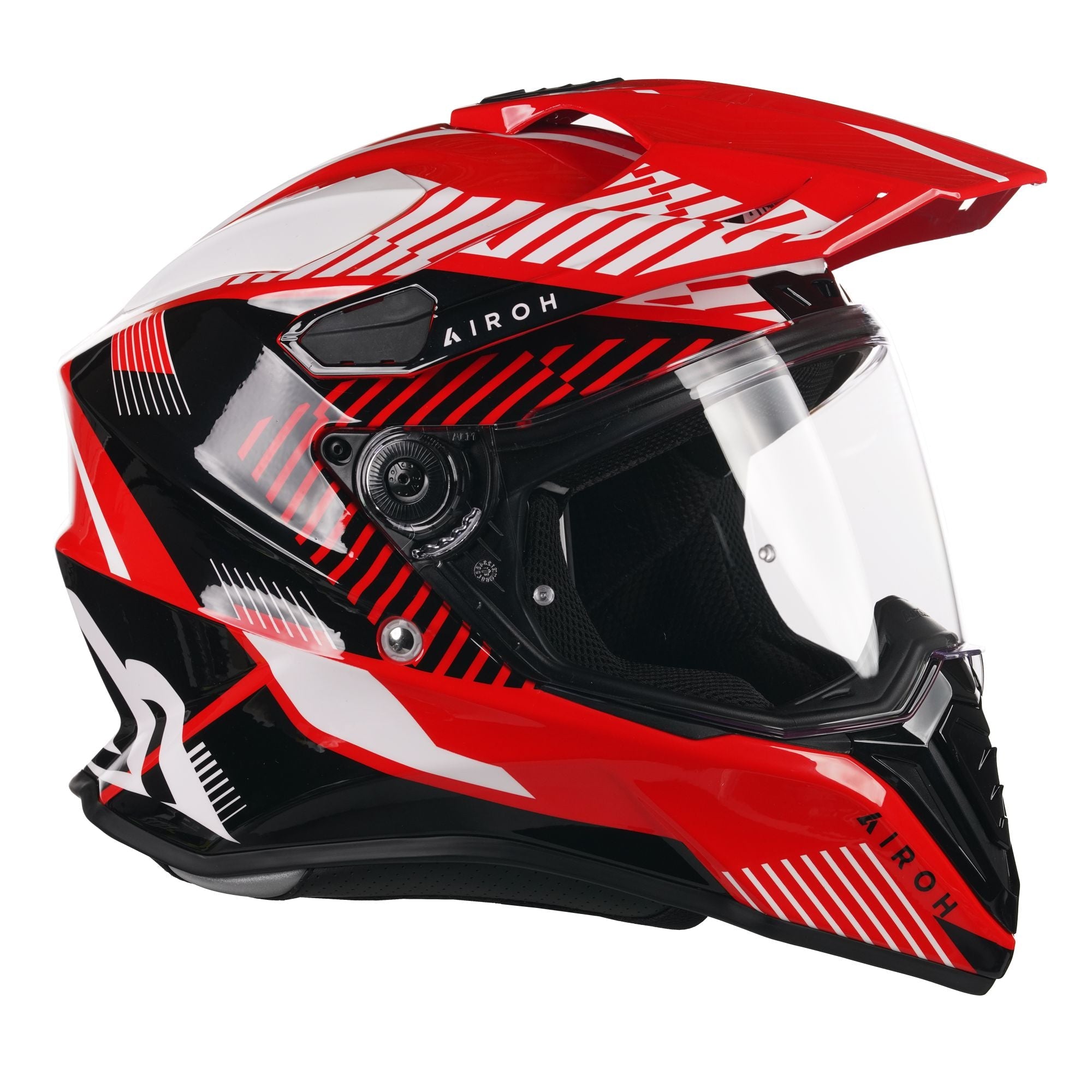 Airoh Commander Adventure Helmet Gloss Boost Red - FREE UK Shipping, FREE 365 Day Returns | Moto Central