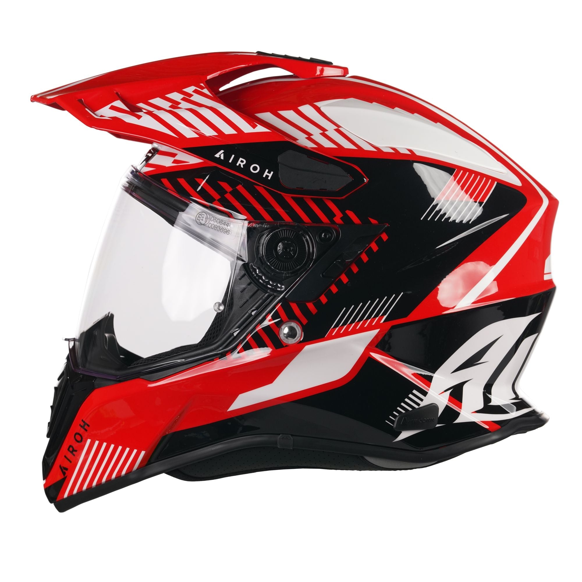 Airoh Commander Adventure Helmet Gloss Boost Red - FREE UK Shipping, FREE 365 Day Returns | Moto Central